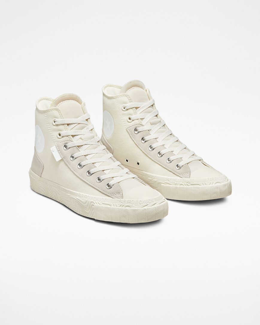 Women's Converse Chuck Taylor Alt Star Wavy High Top Shoes Beige / White | AU E6C08A